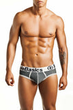 Malebasics Men's Cotton Fitted Contrast Hip Brief