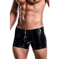 MOB Men's Zipper Mirror Boxer-Large/X-Large-Black