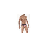 Malebasics Men's Chevron Print Sexy Red Hip Brief